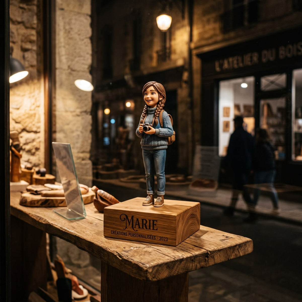 Socle gravé personnalisé